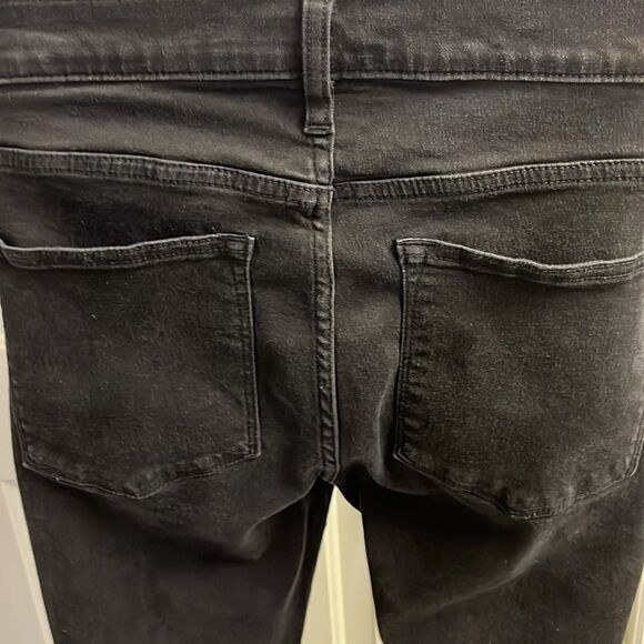 J. Crew MERCANTILE Black 5 Pocket Distressed Skinny Jean- Size 12/31 - Picture 8 of 11
